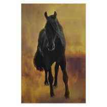Horses silhouette customized stationery