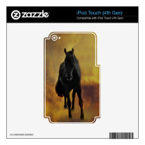 Horses silhouette ipod touch 4g skin