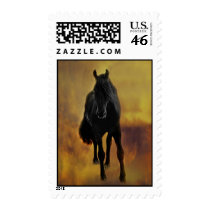 Horses silhouette stamps
