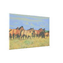 horses canvas prints