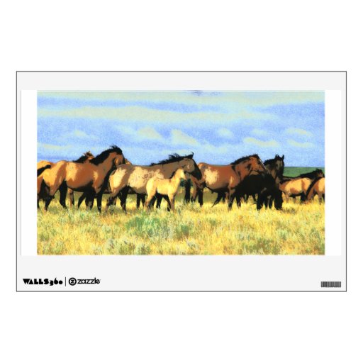 horses wall graphic