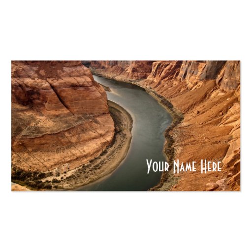 Horseshoe Bend Business Card Template (front side)