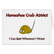 Horseshoe Crab Addict cards
