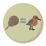 Horseshoe Crabs are Life Round Magnet