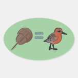 Horseshoe Crabs are Life Oval Sticker