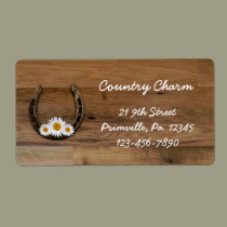 Horseshoe Label labels