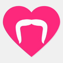 Horseshoe Mustache Sticker