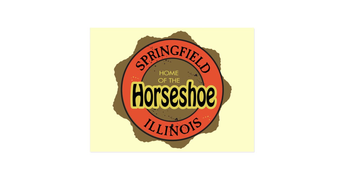Horseshoe Sandwich Springfield Illinois Postcard Zazzle