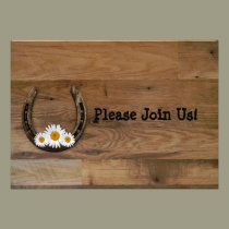 Horseshoe Wedding Invitation invitations