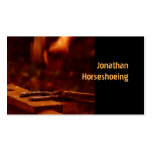 Horseshoeing modern business card business cards