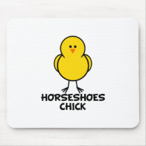 Horseshoes Chick mousepads