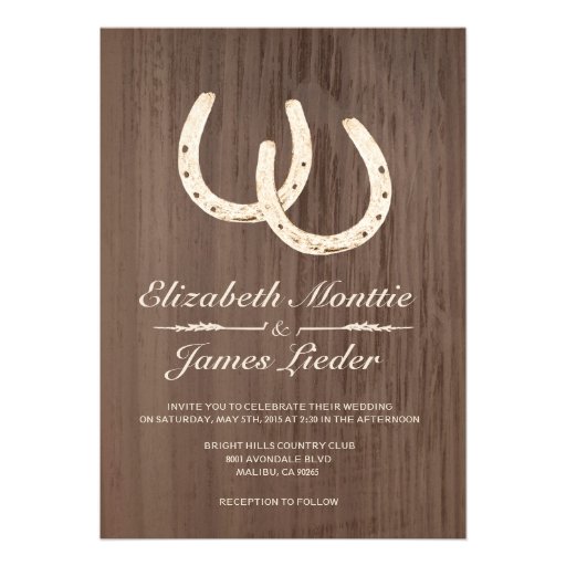 Horseshoes Wedding Invitations