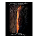 Horsetail  falls Fire Falls posters