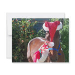 Horsie Claus and his helper! Personalized Invites