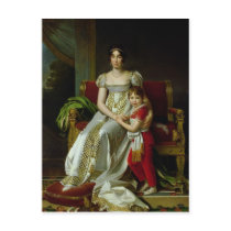Hortense de Beauharnais and her Son Postcard