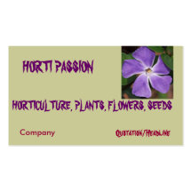 HORTI PASSION, HORTICULTURE,... BUSINESS CARD