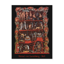 Hortus Deliciarum Hell postcards by ShovelTest Hortus Deliciarum Hell postcards
