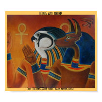 Horus and Anubis posters by MariaAragon Horus and Anubis posters