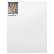 Horus, I Love Egypt Letterhead Template