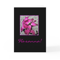 Hosanna Easter floral bible quote card