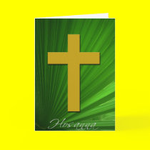 Hosanna with  Bible Verse Greeting Card cards