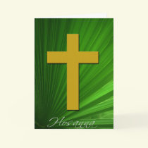 Hosanna with  Bible Verse Greeting Card