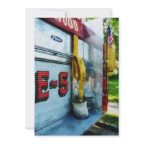 Hose in Bucket on Fire Truck Custom Announcement