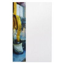 Hose in Bucket on Fire Truck Custom Stationery