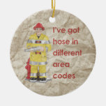 HOSE IN DIFFERENT AREA CODES CHRISTMAS ORNAMENT