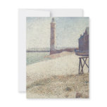 Hospice and Lighthouse at Honfleur by Seurat Personalized Invites