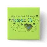 Hospice CNA Green Hearts Pin