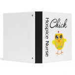 Hospice Nurse Chick v1 3 Ring Binders