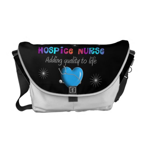 Hospice Nurse Rickshaw Messenger Bag Zazzle
