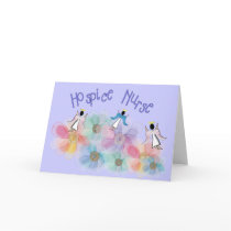 Hospice Nurse WHISPY Angels Design Greeting Card