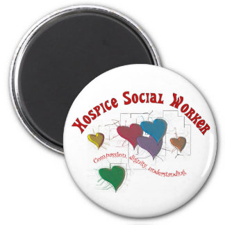 gifts worker social hospice magnet inch round