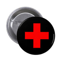 Hospital Cross buttons