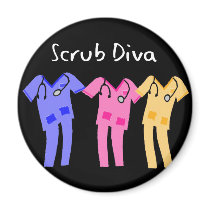 Hospital Scrubs Wearer Gifts Magnets
