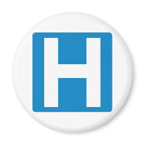 Hospital Zone Highway Sign magnets