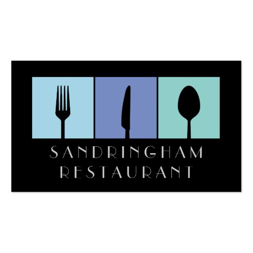 Hospitality Food Fork Spoon Knife Business Card Zazzle