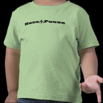 hoss posse badge cowboy w crossed guns t-shirts