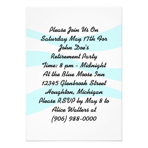 Host Retirement It's Time To Party Invitations