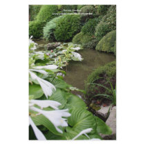 Hosta in a Zen Garden Customized Stationery