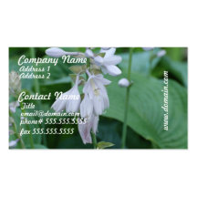 Hosta Plant Business Cards