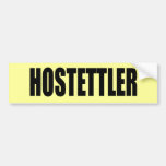 HOSTETTLER 2010 BUMPER STICKERS