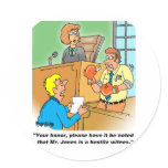 HOSTILE WITNESS stickers