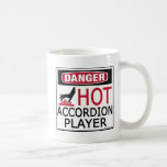 Hot Accordion Player Mugs