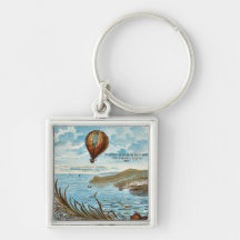 Hot Air Ballon Artwork Keychains
