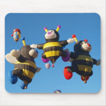 Hot Air Balloon Bee - Ballooning mousepads