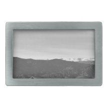 Hot Air Balloon Boulder Flag Barn and Eldora BWSC Rectangular Belt Buckles