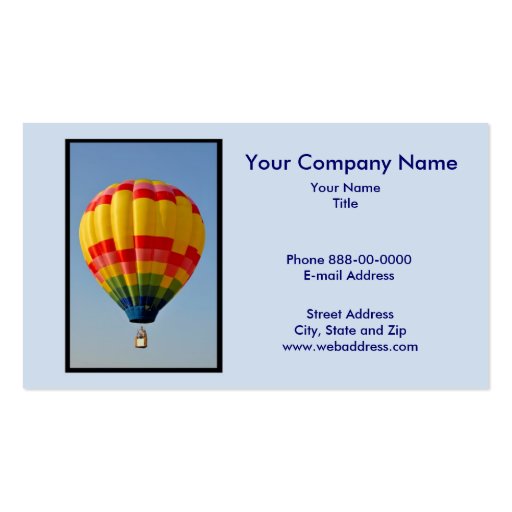 Hot Air Balloon Business Card 